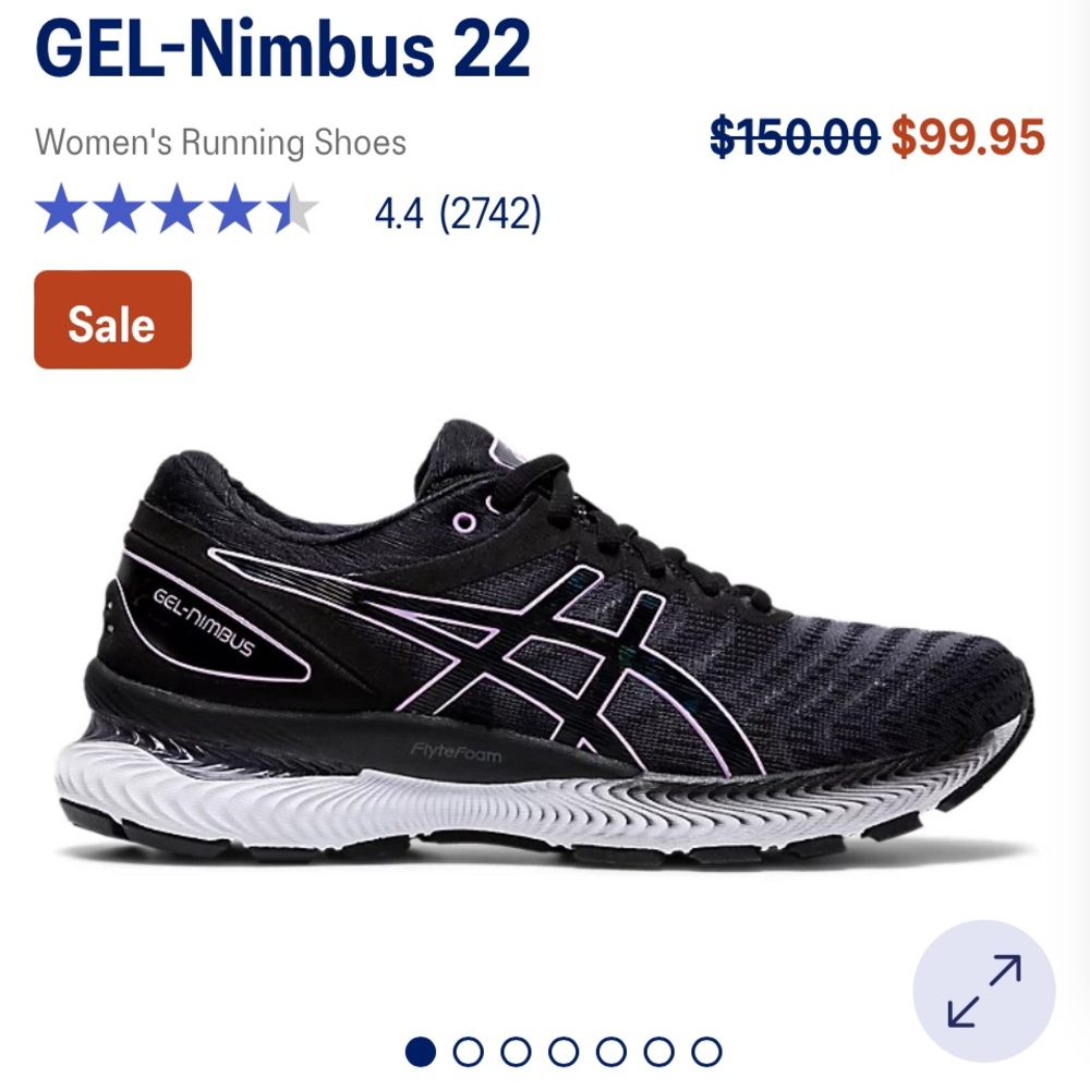 ASICS Gel Nimbus 22 Black/Lilac Tech